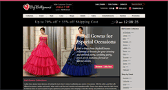 Desktop Screenshot of bigballgowns.com